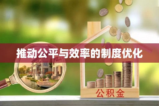 道里推动公平与效率的制度优化