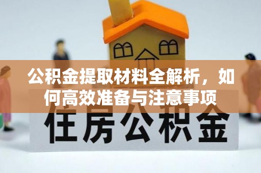 道里公积金提取材料全解析，如何高效准备与注意事项